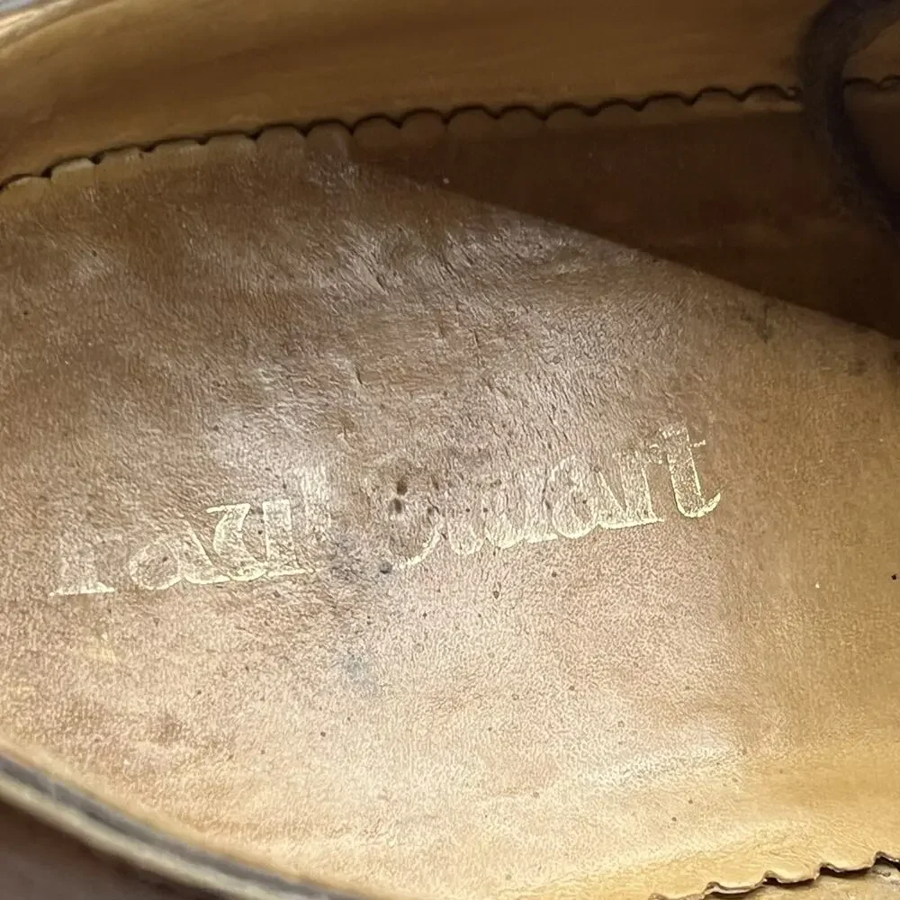Paul Stuart Cap Split Toe Oxford Men Size 10.5 A Brown Leather Lace Up Low Shoes